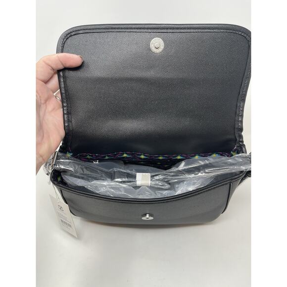 Christian Lacroix CXL Karen Caviar Shoulder Bag Black Faux Leather Retail $98 - Picture 6 of 11